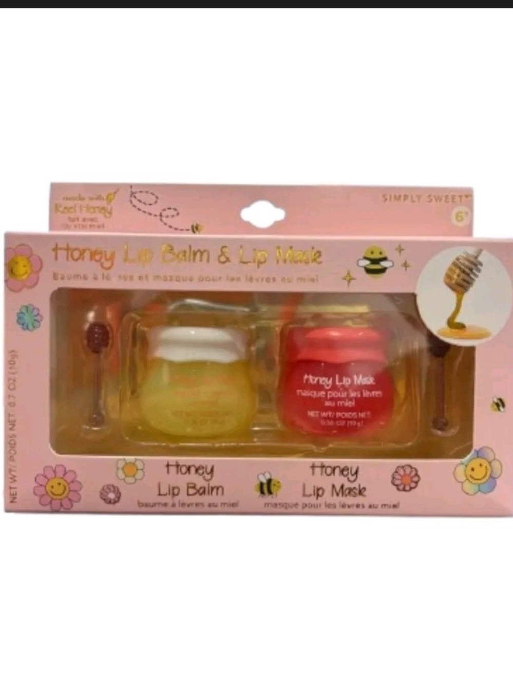 Honey Lip Balm & Lip Mask Set - Pink/Yellow